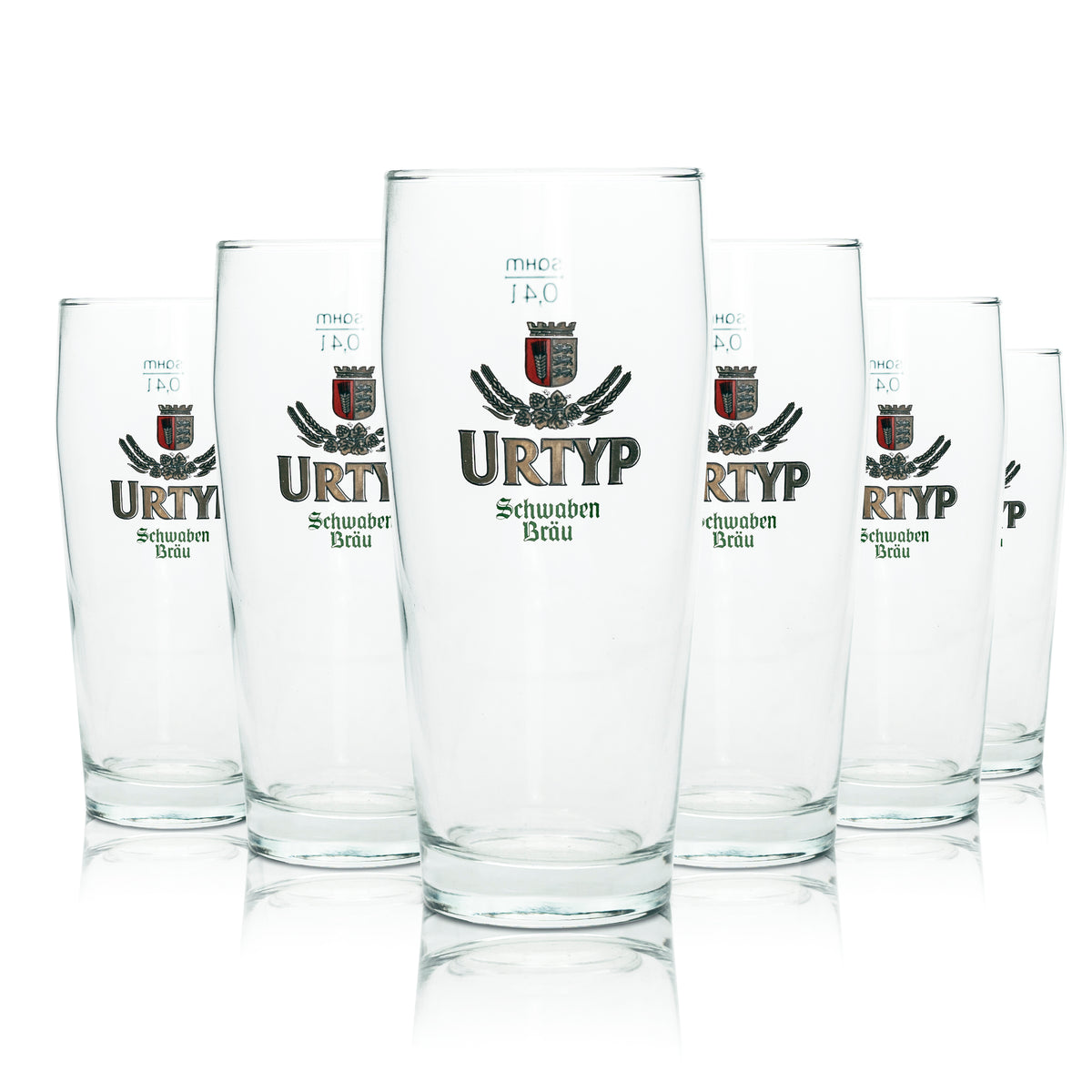 12x Schwaben Bräu Bier Glas 0,4l Willi Becher Urtyp Sahm Brauerei Gläser Beer – Ansicht 4
