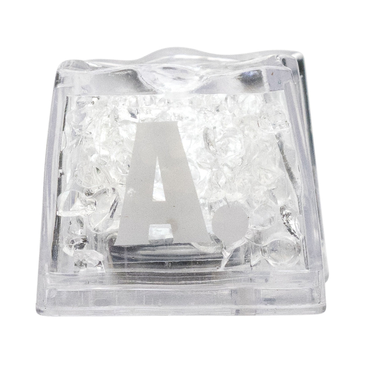 1x Absolut Vodka Eiswürfel LED Kunstoff 3 Stufen weiß blinkend
