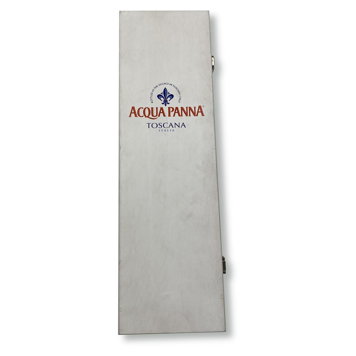 1x Acqua Panna Wasser Showflasche 3l Showflasche mit Holzkiste