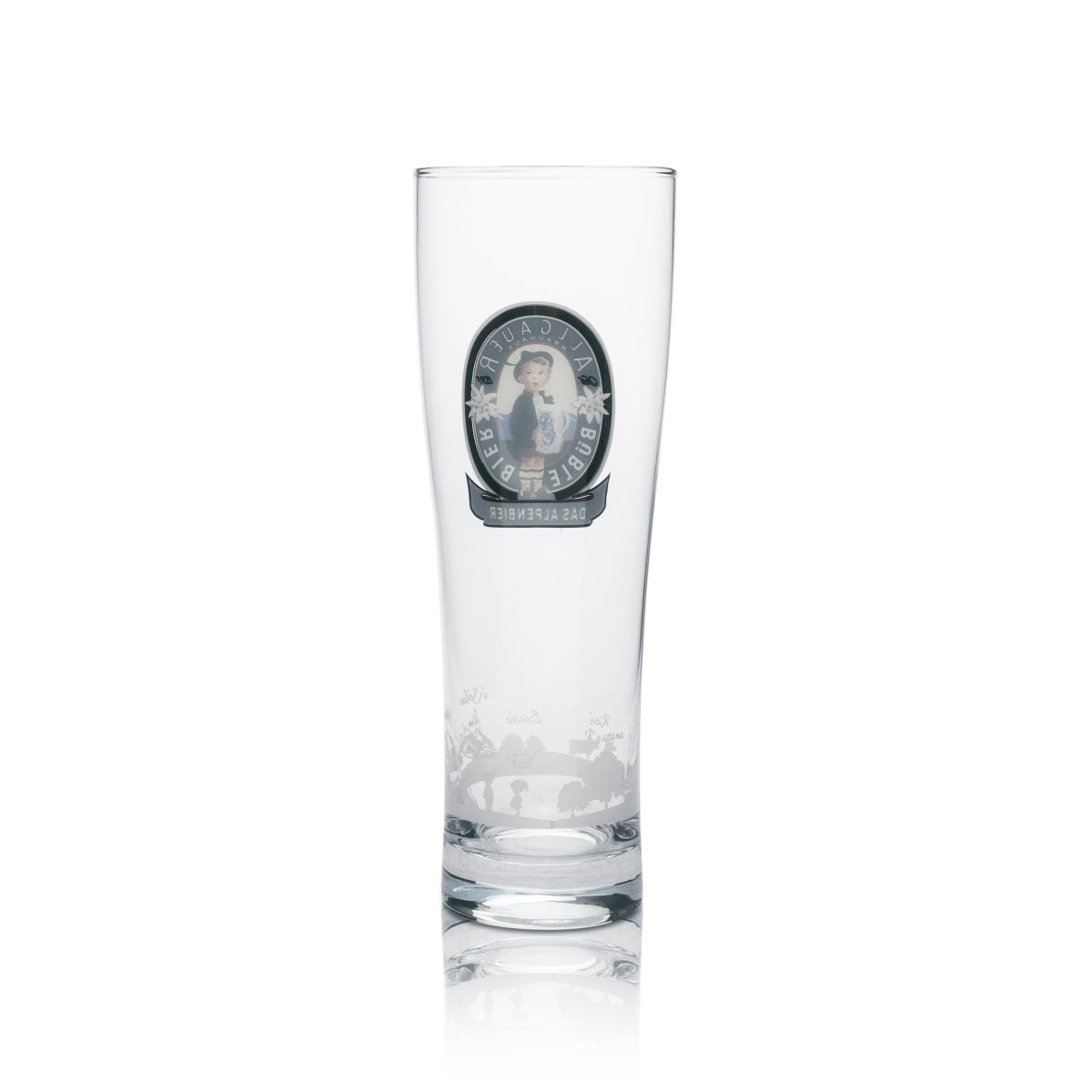 1x Allgäuer Büble Bier Glas Büble Sammlerglas 0,4l – Ansicht 2