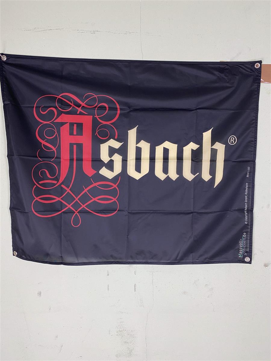 1x Asbach Uralt Fahne schwarz 95 x 80 – Ansicht 2