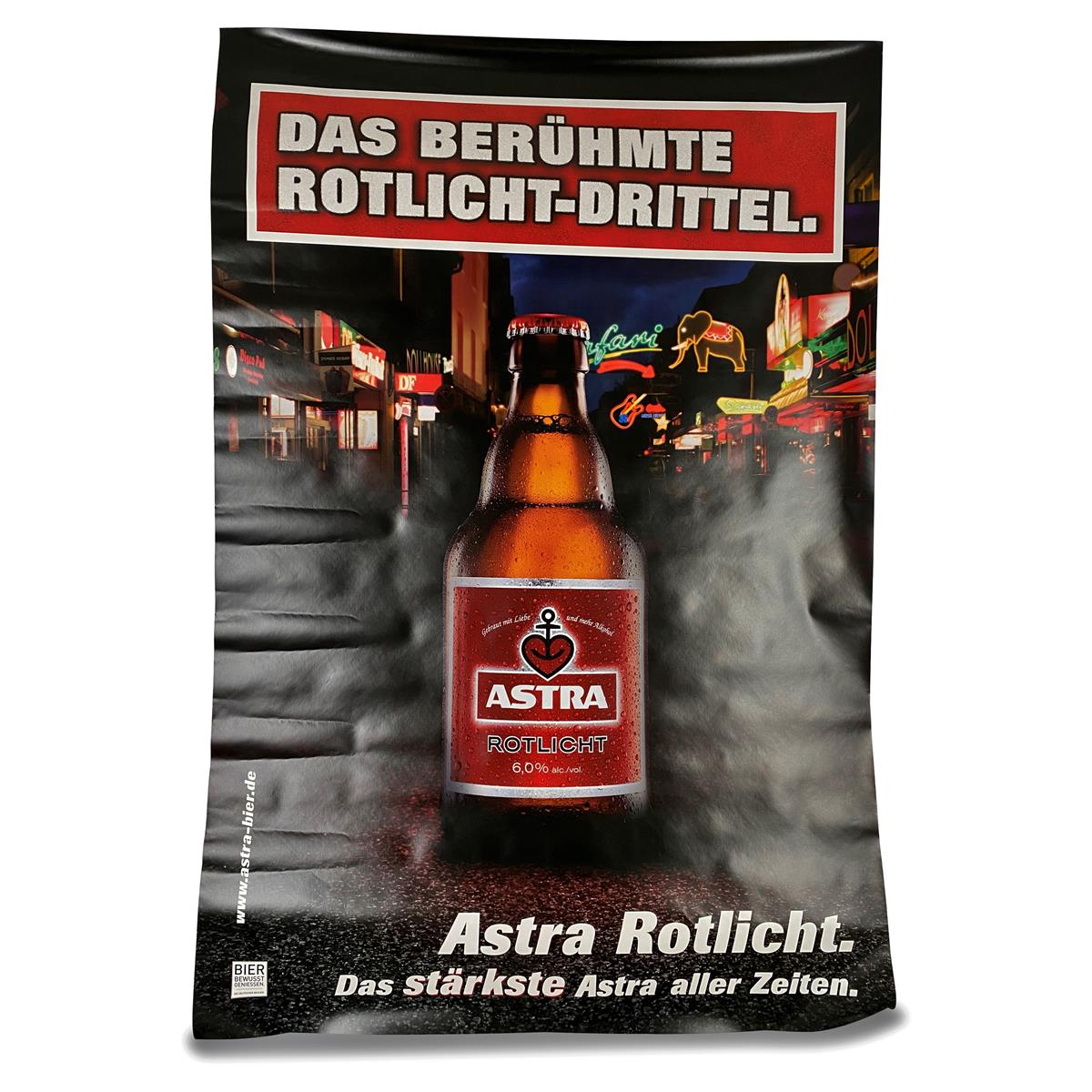 1x Astra Bier Werbeschild CLP Poster Rotlicht-Drittel