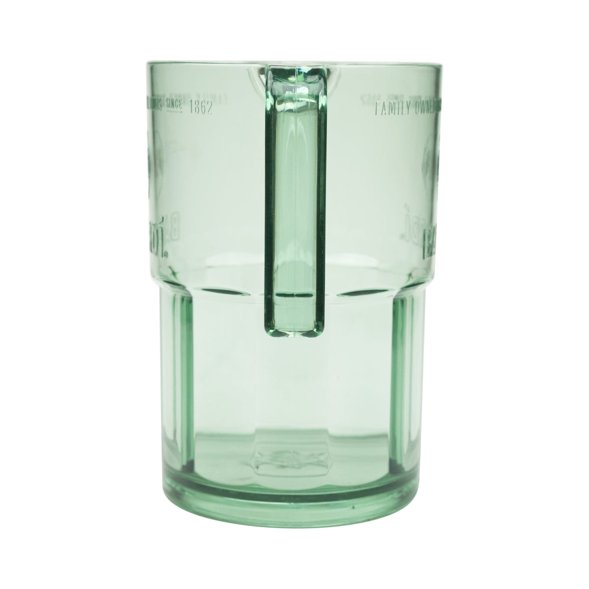 1x Bacardi Rum Glas Kunststoff Karaffe mit Henkel – Ansicht 3