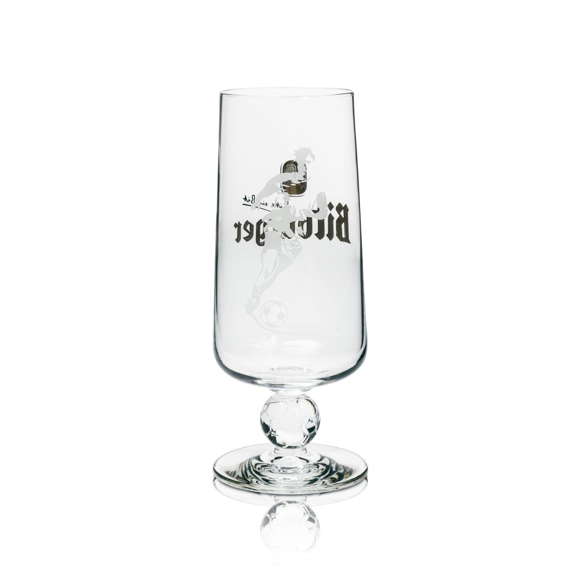 1x Bitburger Bier Glas 0,25l Fußball Edition Einzeln verpackt – Ansicht 3