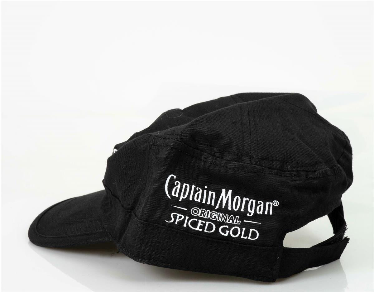 1x Captain Morgan Rum Kappe schwarz Stoff – Ansicht 2