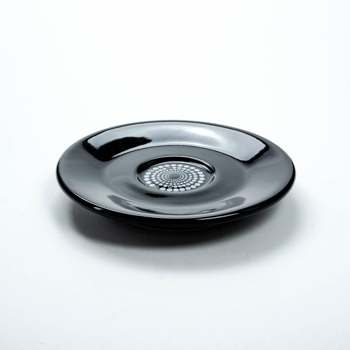 1x Chaqwa Kaffee Unterteller schwarz 12cm