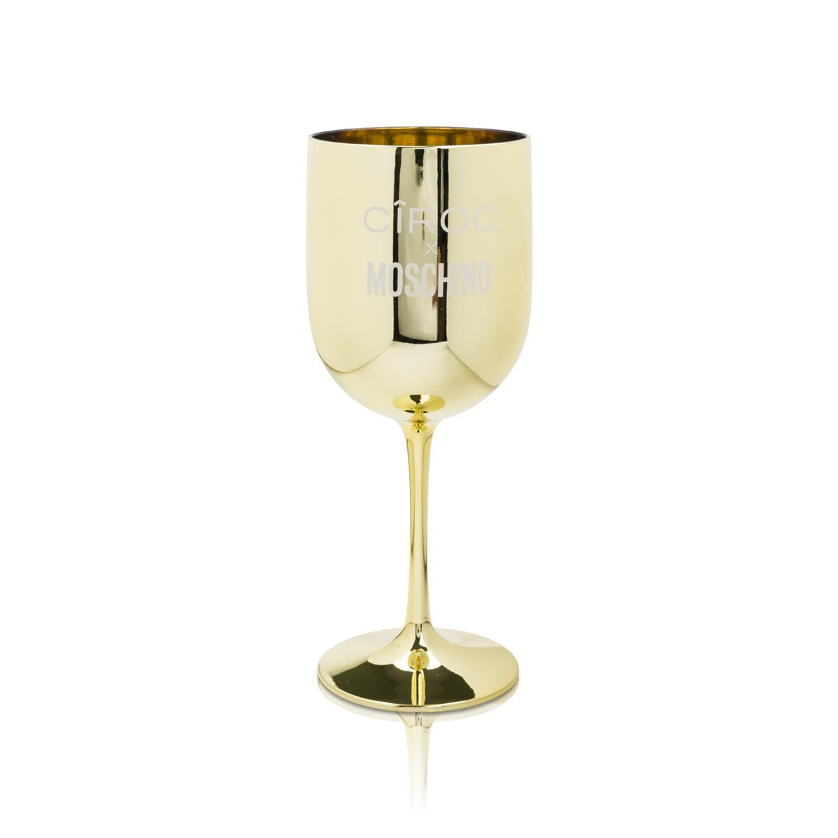 1x Ciroc Vodka Glas Goldkelch Kunststoff x Moschino – Ansicht 2