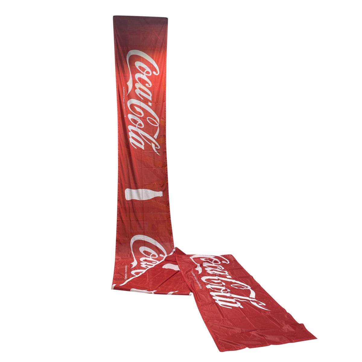 1x Coca Cola Softgetränk Fahne Rot Logo Lang