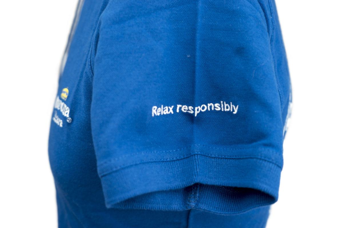 1x Corona Bier Polo Damen blau Gr. S – Ansicht 6