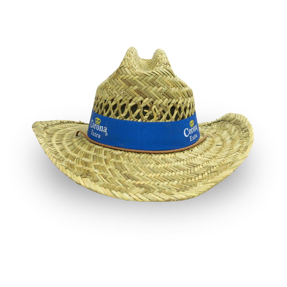 1x Corona Bier Strohhut natur blaues Band – Ansicht 4