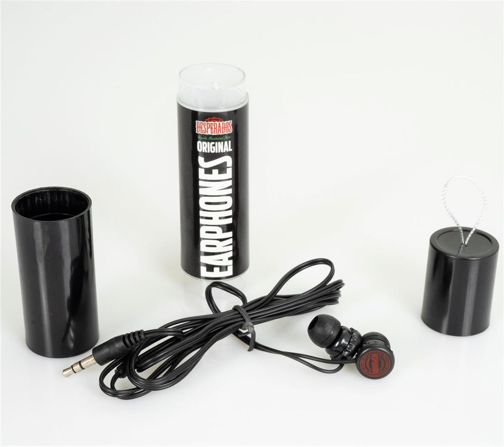 1x Desperados Bier Kopfhörer schwarz in Rolle