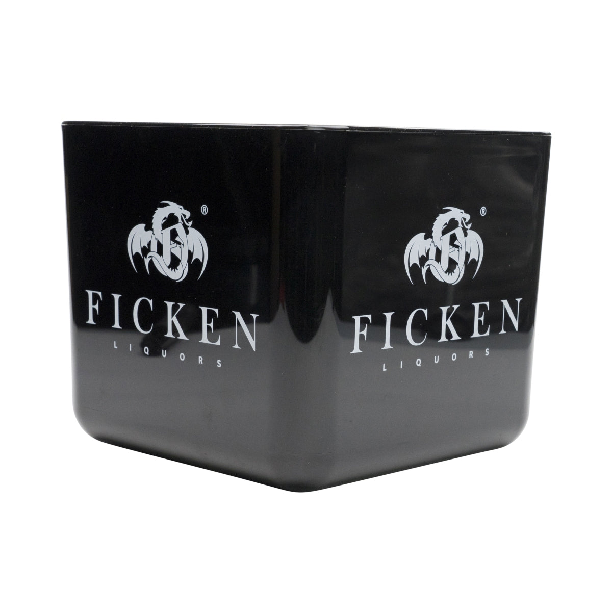 1x Ficken Likör Kühler Eisbox mit deckel schwarz
