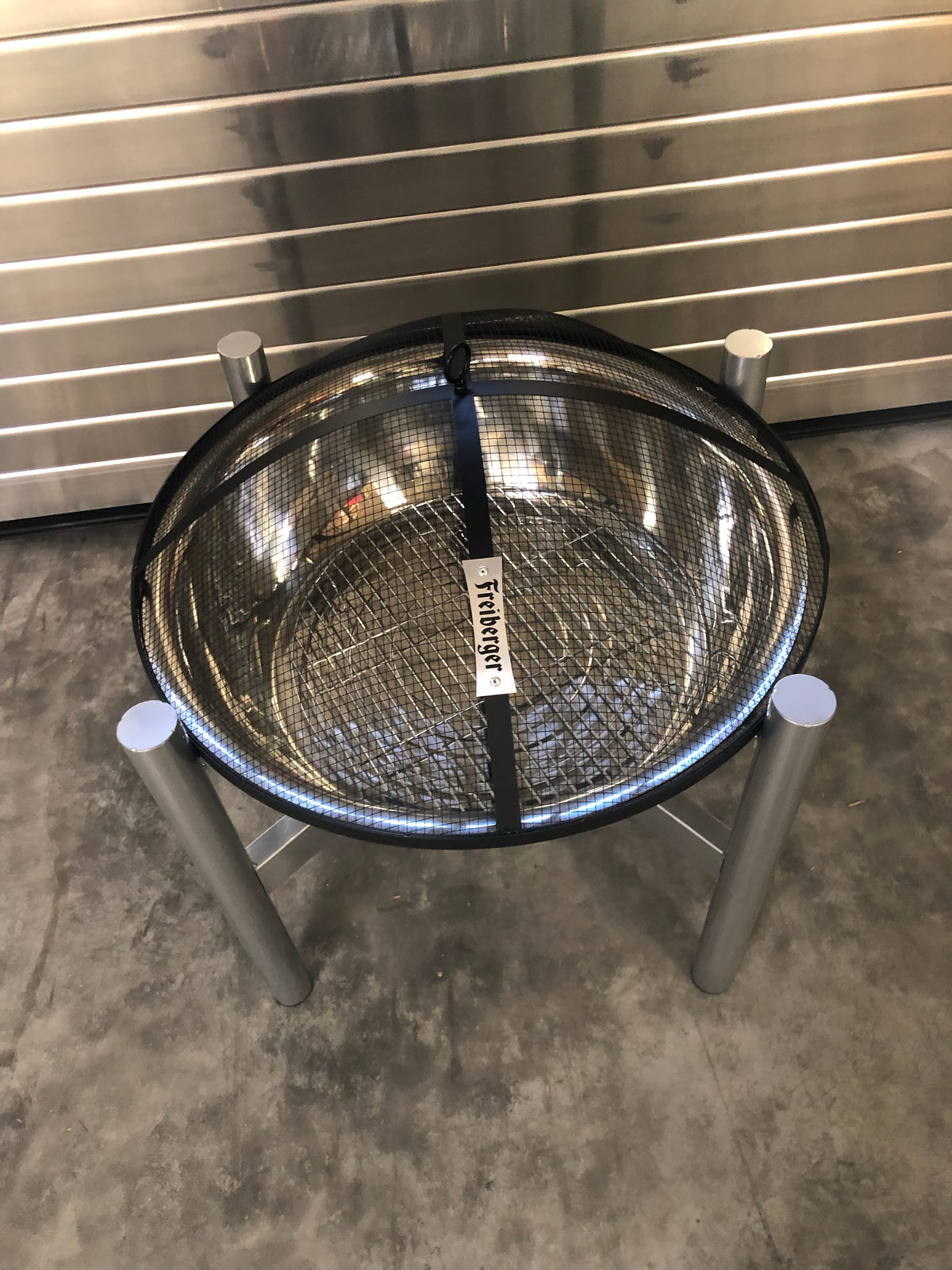 1x Freiberger Bier Feuerschale Silber – Ansicht 2
