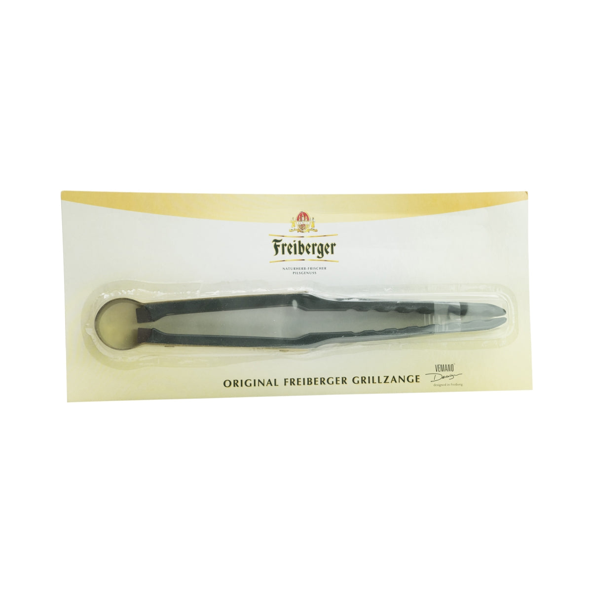 1x Freiberger Bier Grillzange Schwarz/goldener Griff – Ansicht 3