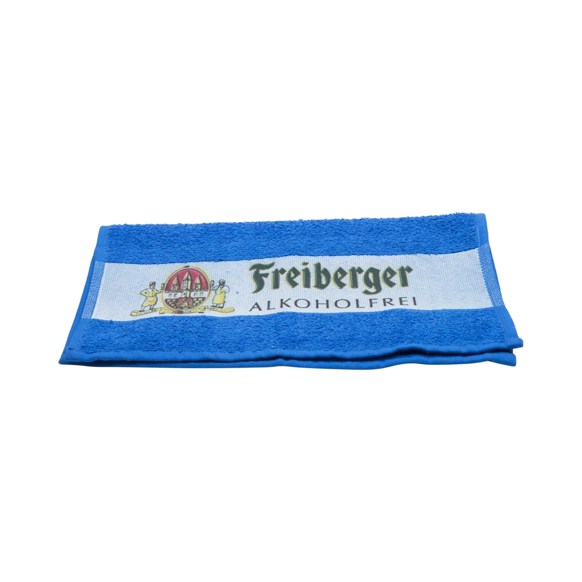 1x Freiberger Bier Handtuch Bar blau klein 50x30