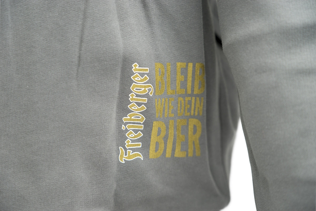 1x Freiberger Bier Hoodie Kapuzen-Sweatjacke grau/grün/beige Gr. XXL – Ansicht 5