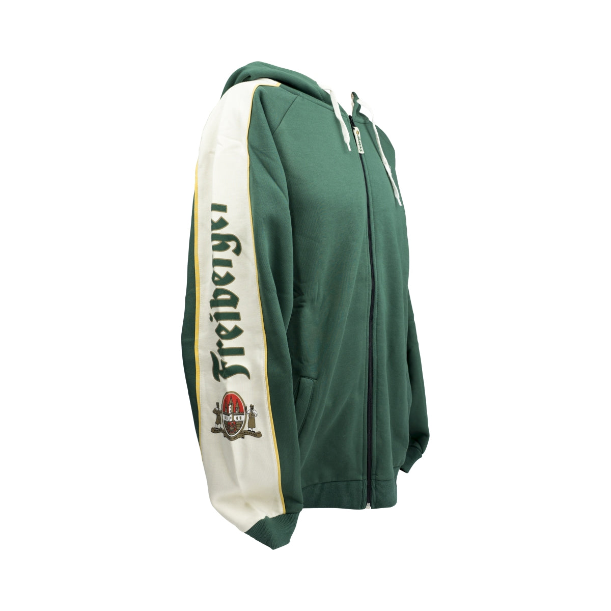 1x Freiberger Bier Hoodie Kapuzen-Sweatjacke grün Gr. XXL – Ansicht 2