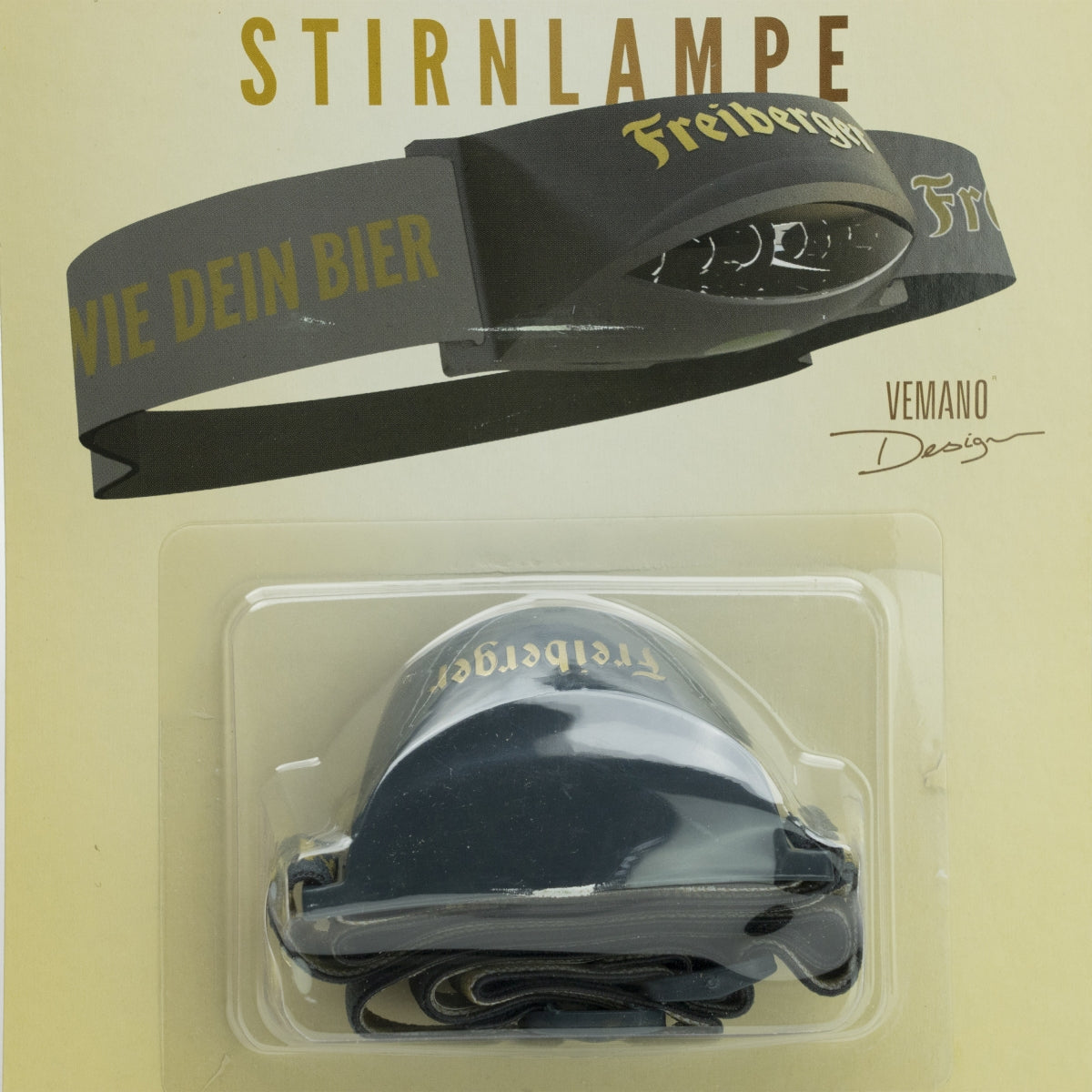 1x Freiberger Bier Stirnlampe Schwarz Vemano – Ansicht 2