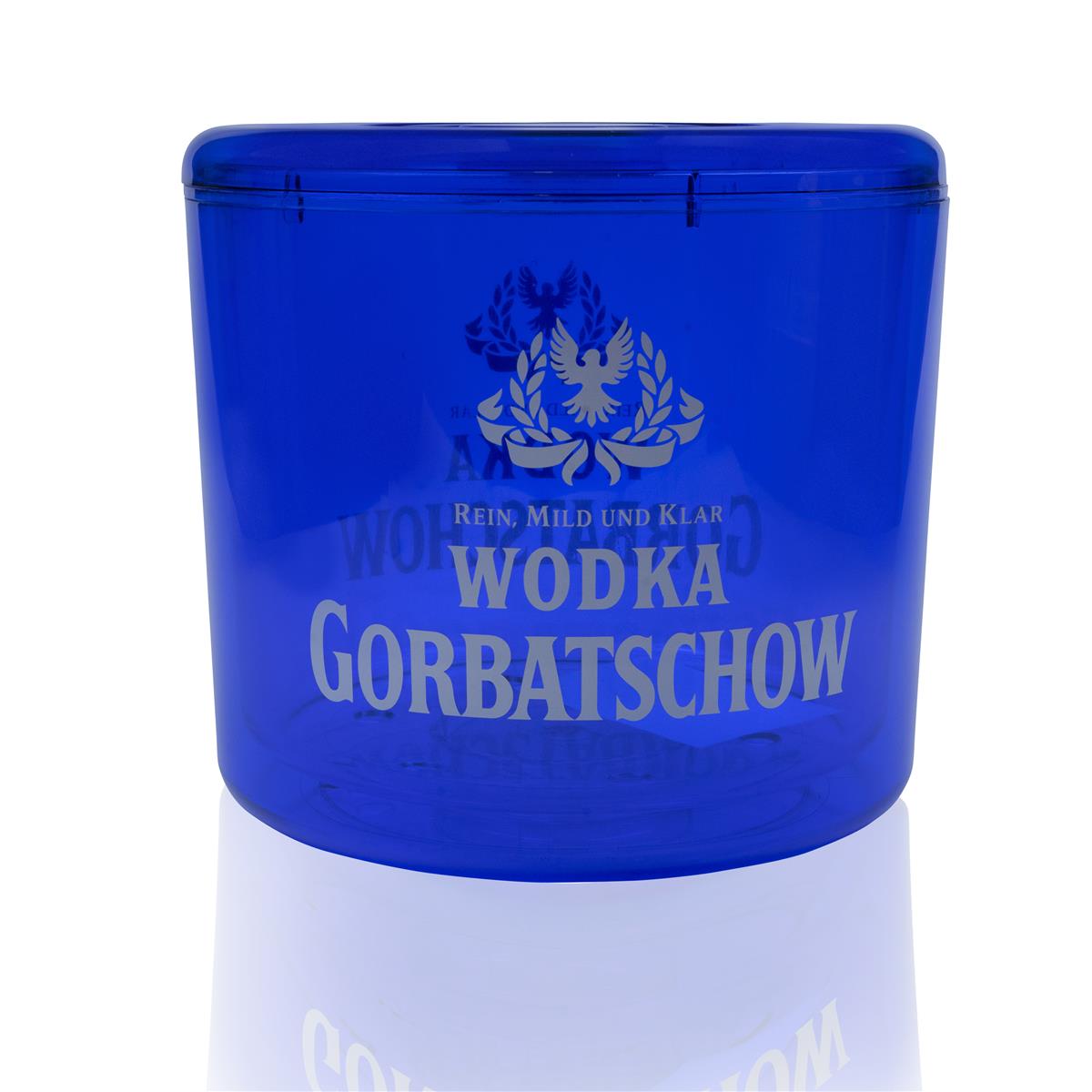 1x Gorbatschow Vodka Kühler 8l Eisbox blau