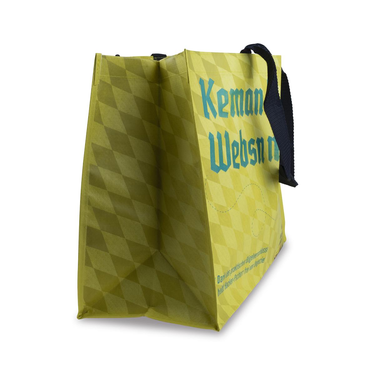 1x Hacker Pschorr Bier Tasche Einkaufstüte gelb – Ansicht 2