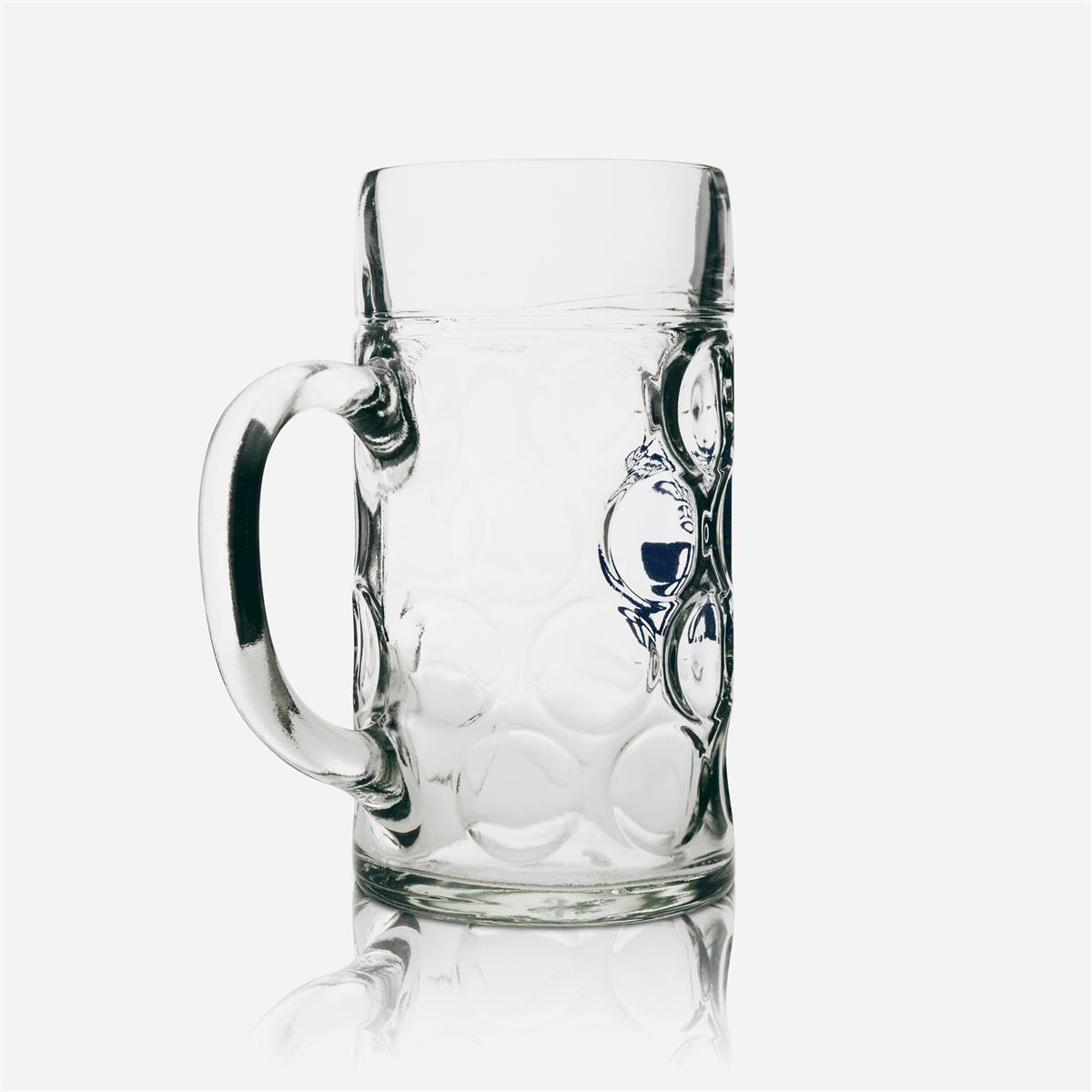 1x Hofbräu München Bier Glas 1l Maßkrug HB – Ansicht 2