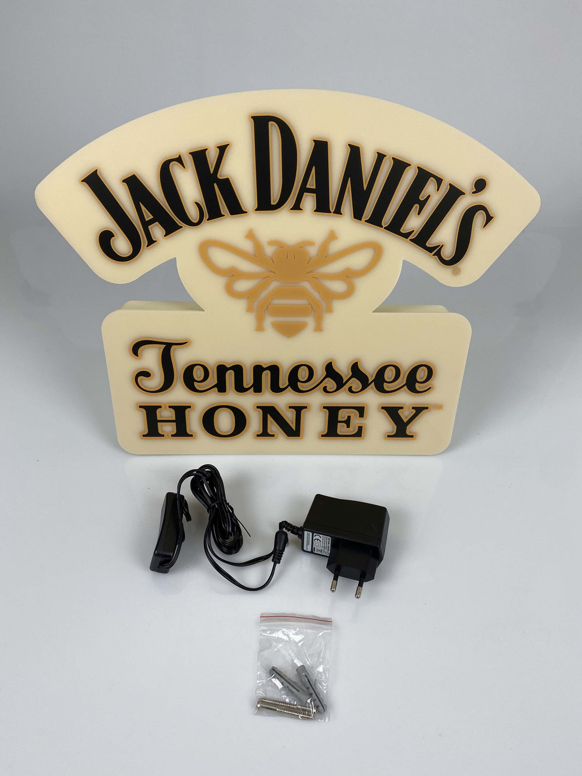 1x Jack Daniels Whiskey Leuchtreklame Honey Schild gelb – Ansicht 6