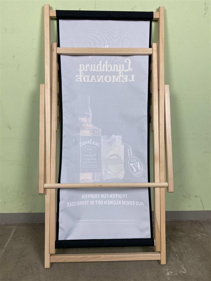 1x Jack Daniels Whiskey Liegestuhl Lynchburg Lemonade schwarz – Ansicht 3