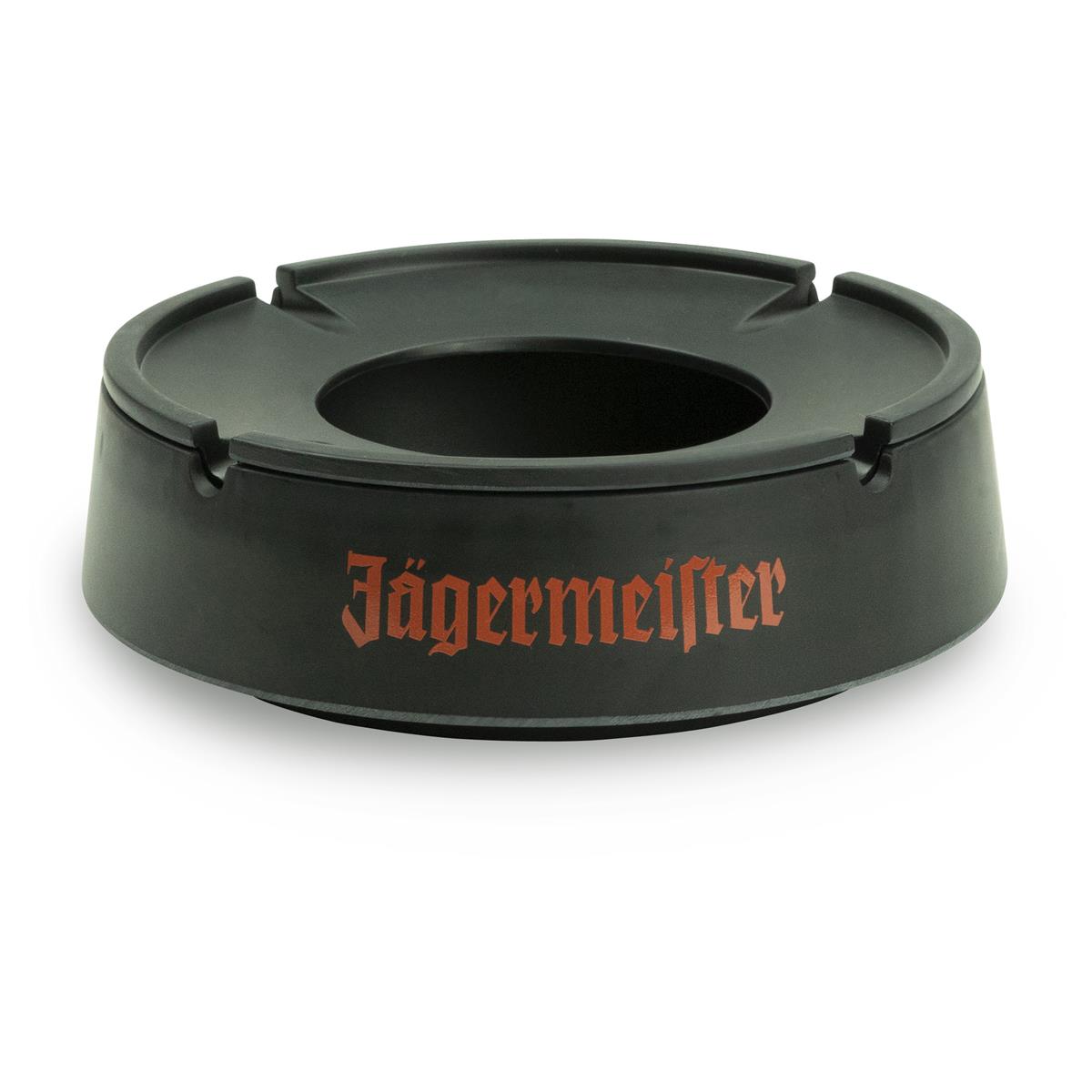 1x Jägermeister Likör Aschenbecher Kunststoff schwarz