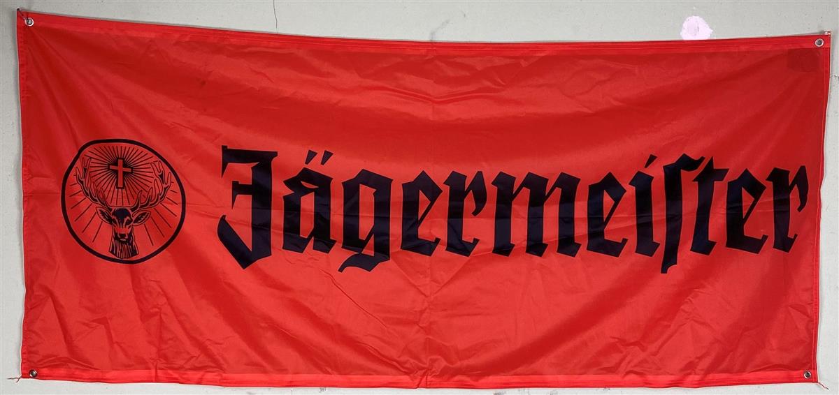 1x Jägermeister Likör Fahne orange 180 x 80