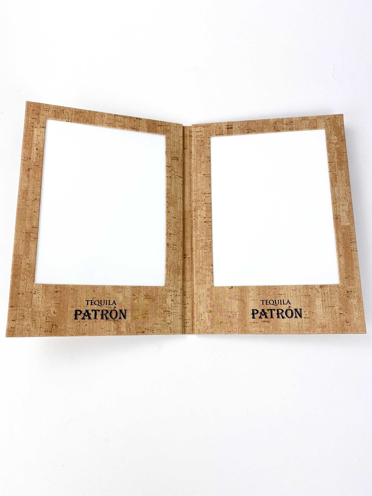1x Patron Tequila Menu Karte LED Kork Optik