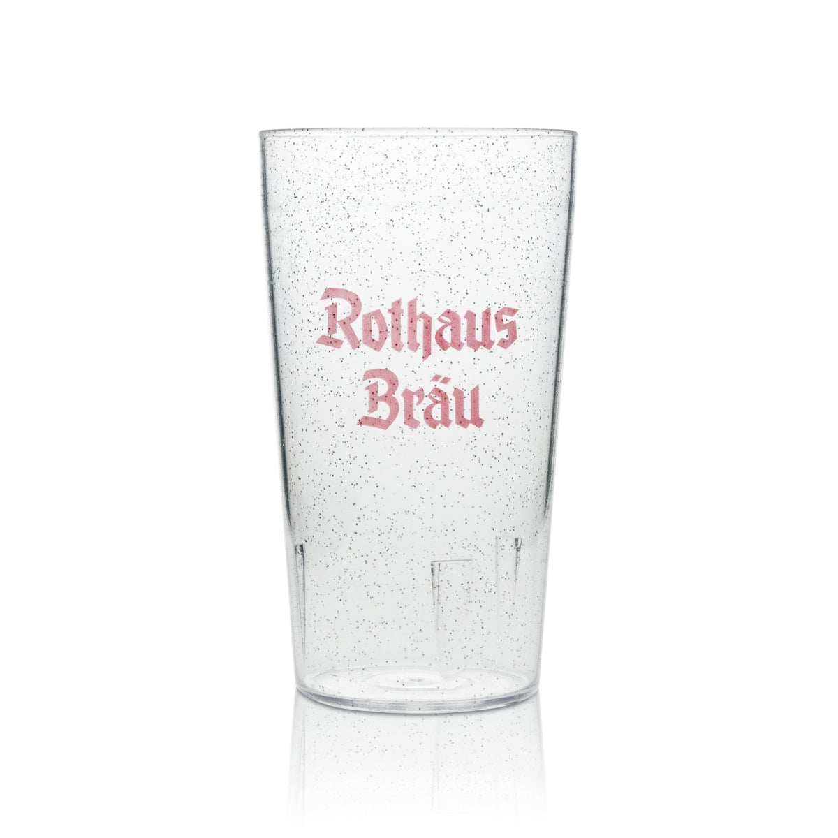 1x Rothaus Bier Becher Hartplastik Mehrweg 0,3l mit glitzer