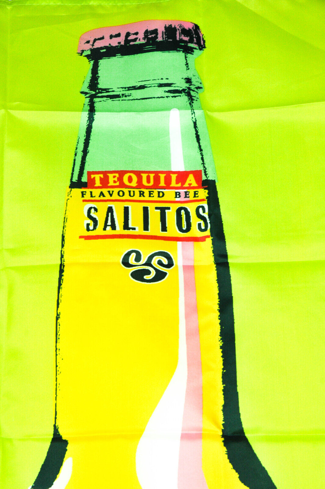 1x Salitos Bier Fahne Banner mit Flasche neon grün 95 x 140 cm – Ansicht 3