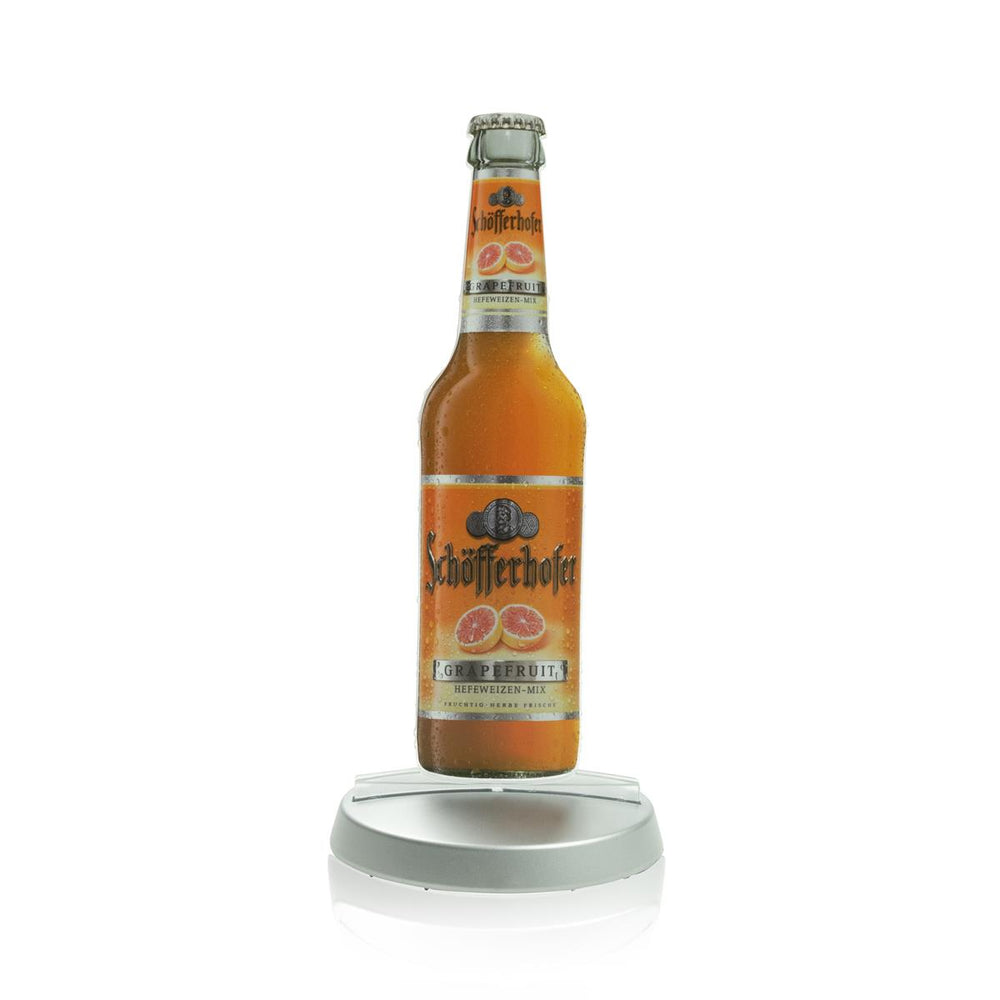 1x Schöfferhofer Bier Tischaufsteller Grape Flaschenform