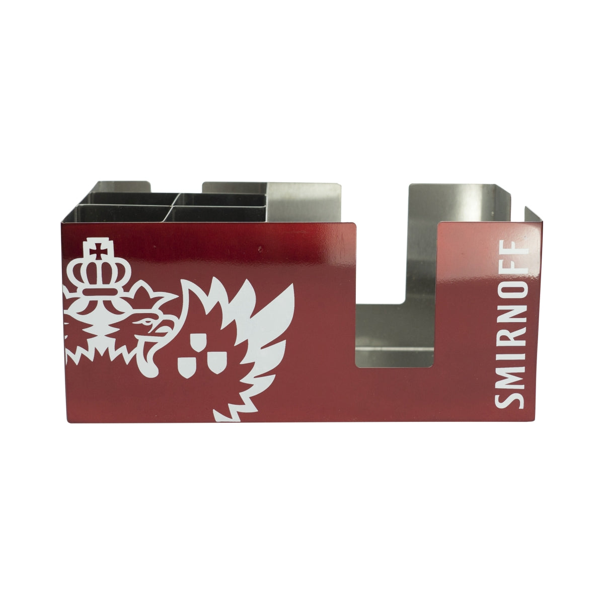1x Smirnoff Vodka Barcaddy Metall rot