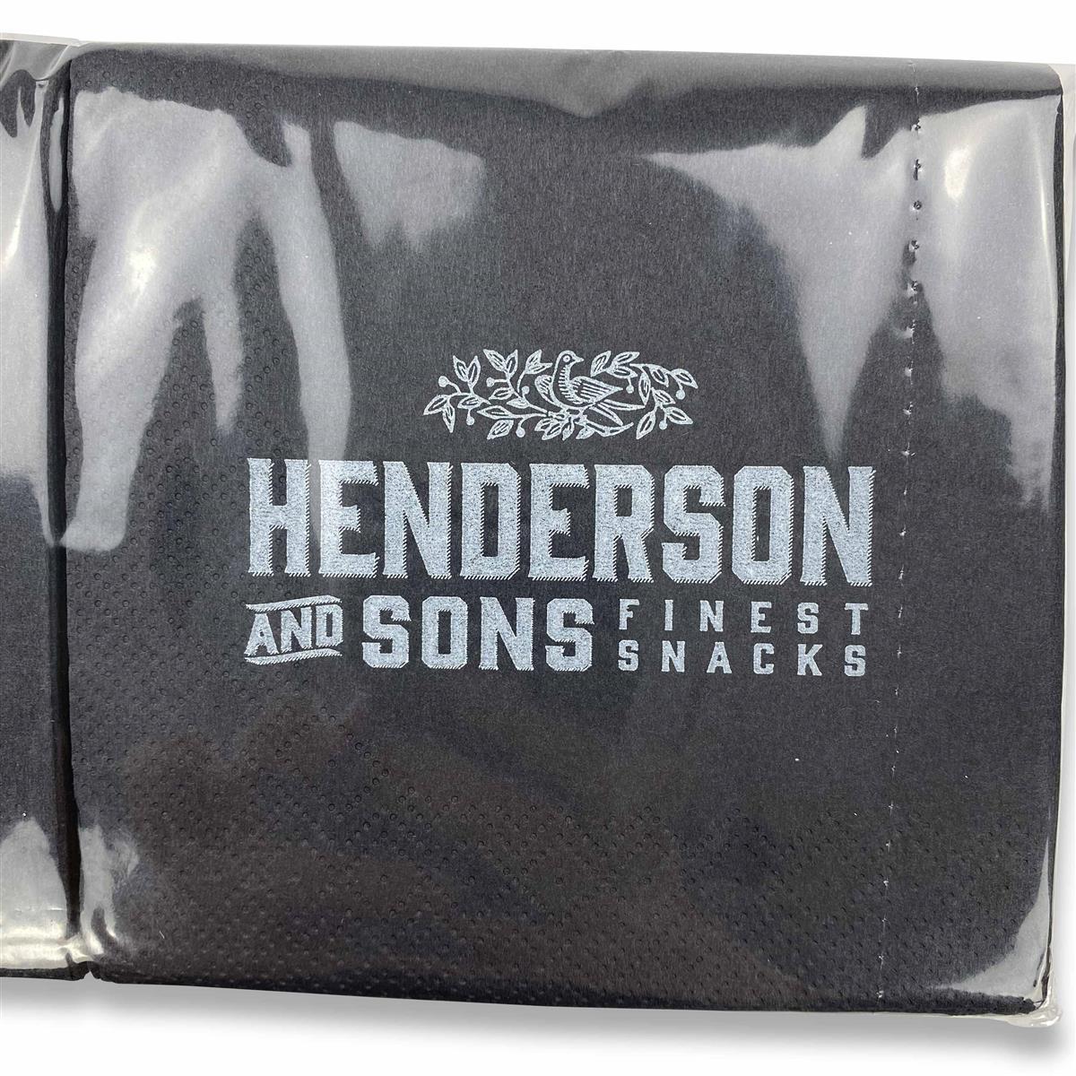 200x Henderson Gin Servietten schwarz – Ansicht 3