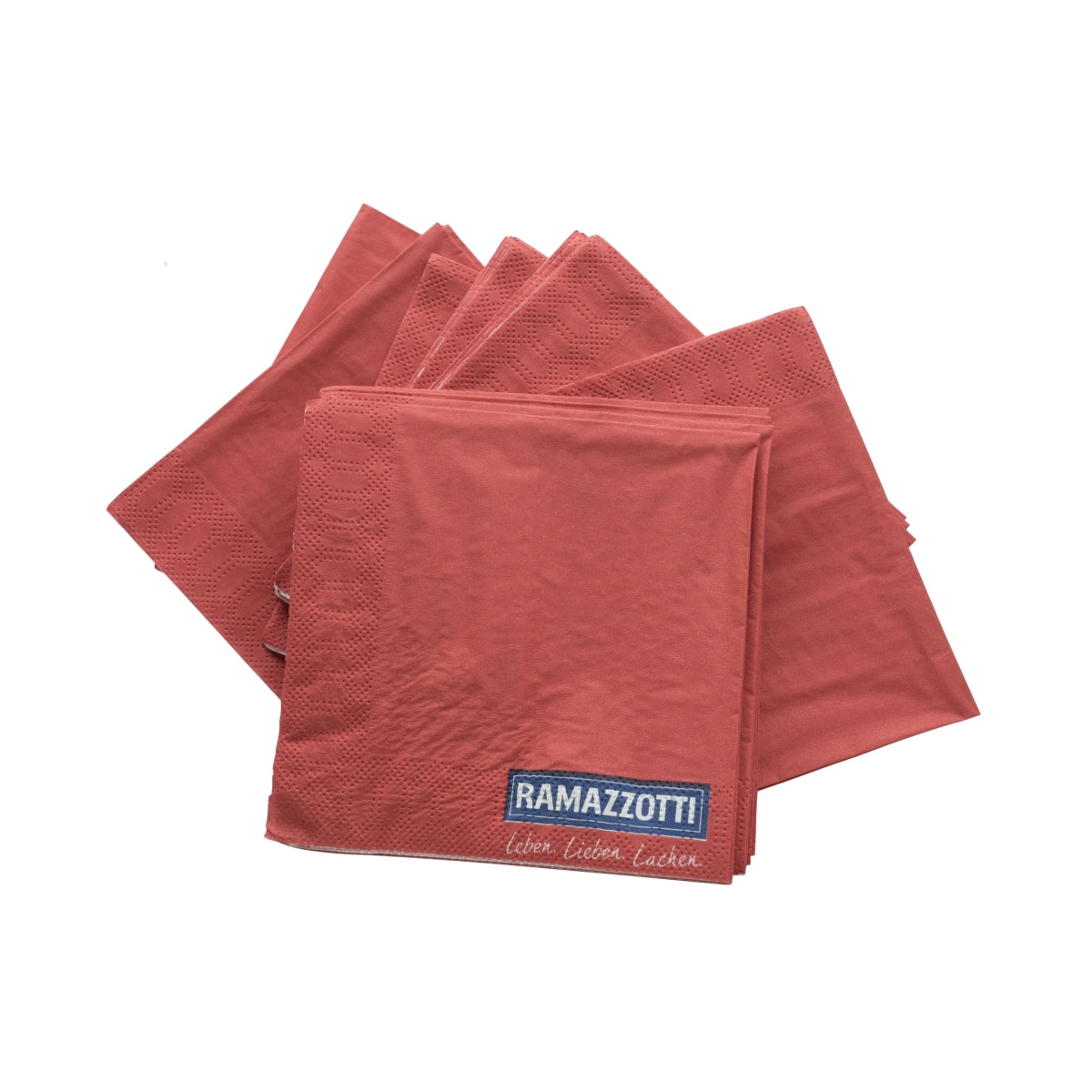 200x Ramazzotti Likör Servietten rot 24x24 – Ansicht 2