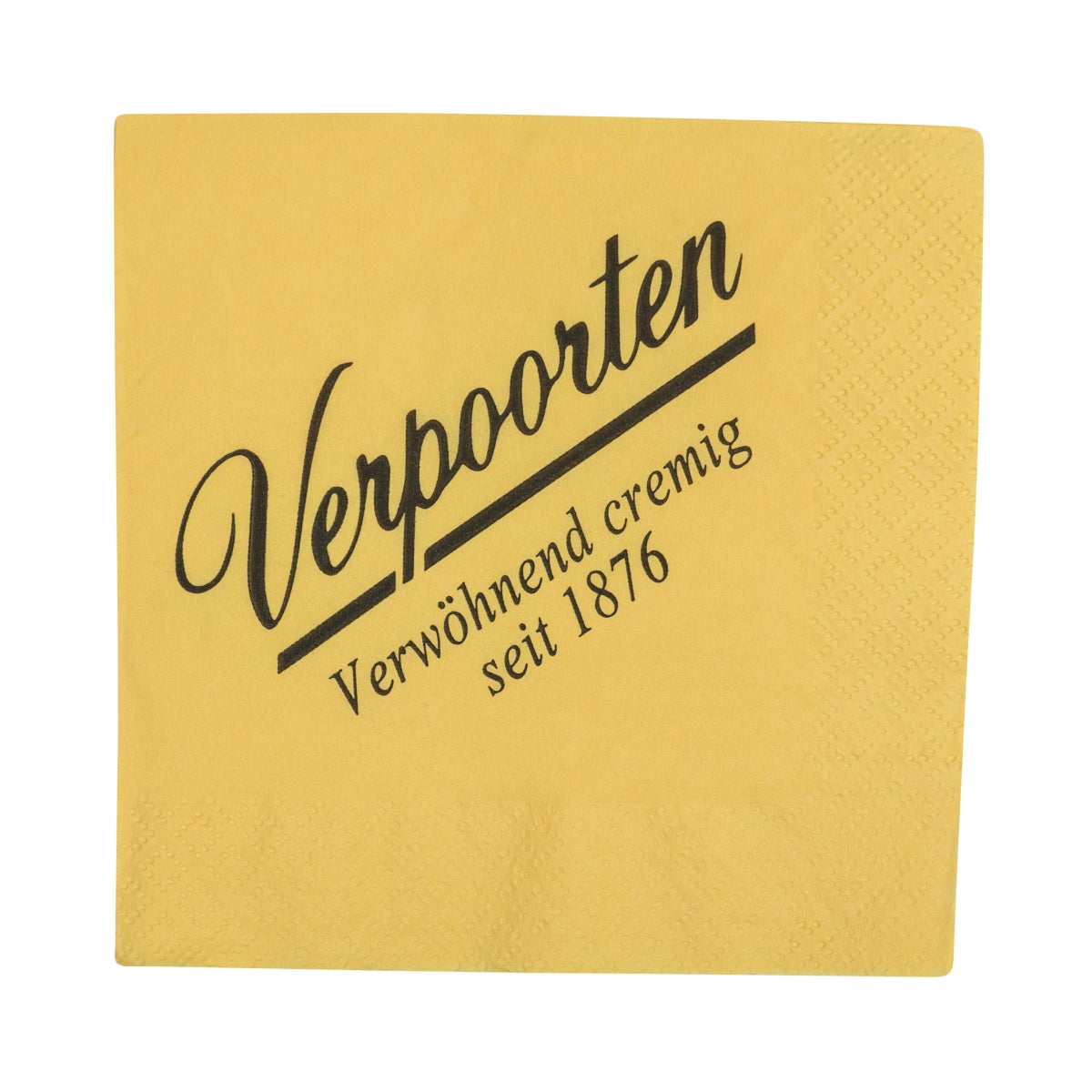 200x Verpoorten Likör Servietten Gelb Verwöhnend cremig