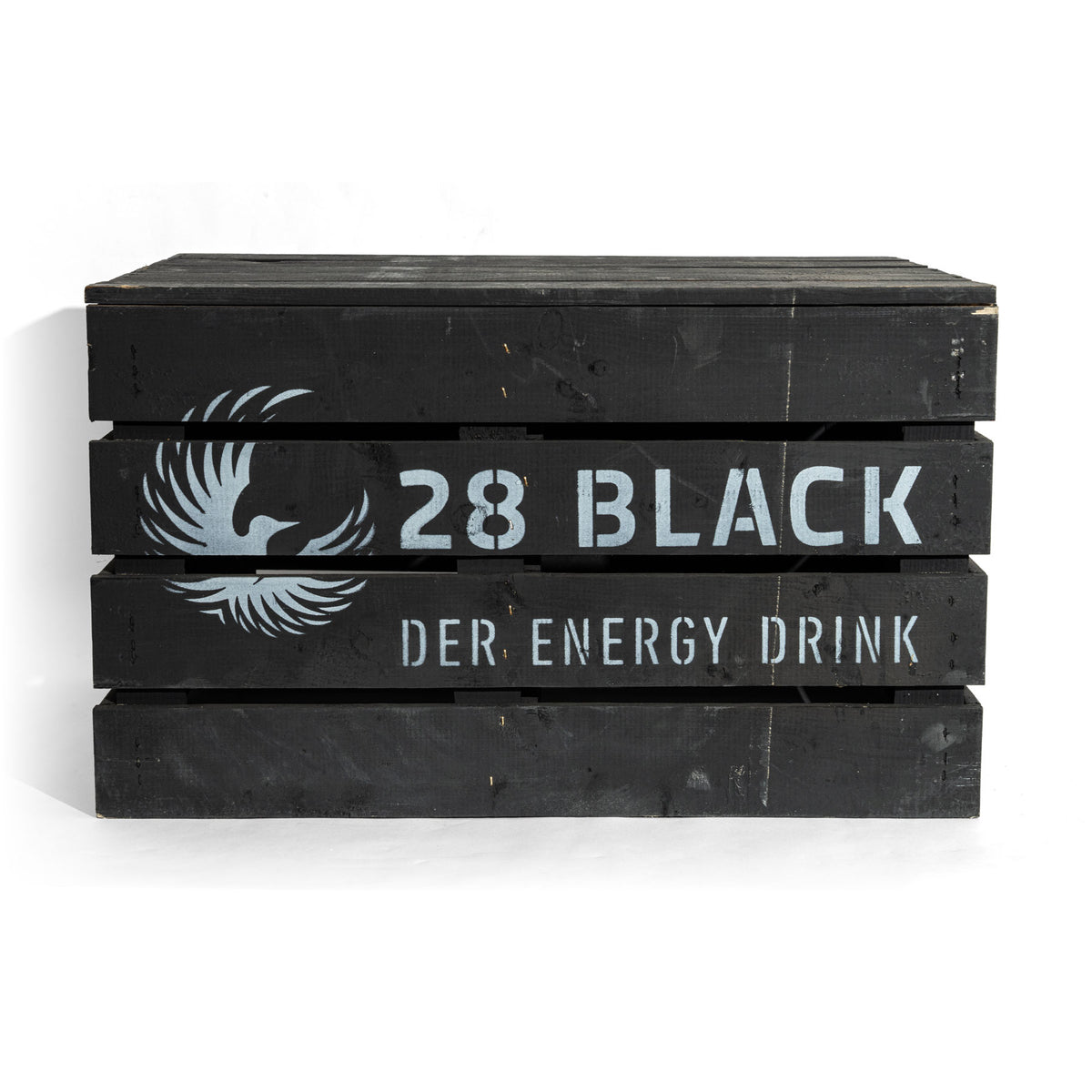 28 Black Holzkiste Beistelltisch Aufsteller 50x40x30cm Display Box Deko Werbung