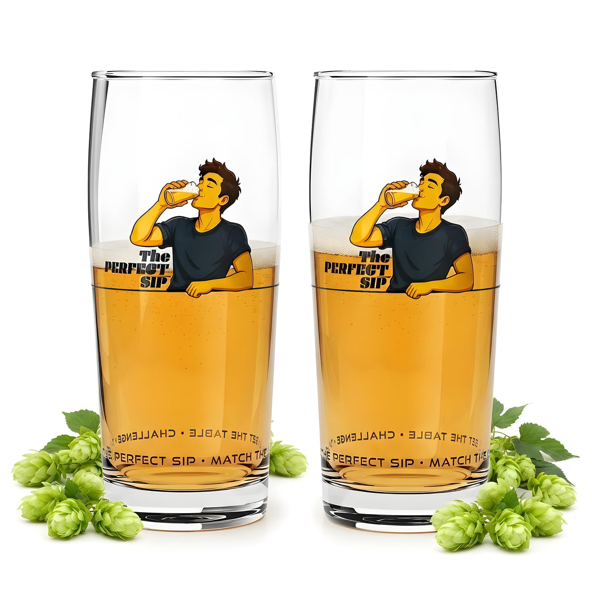 2x Sipply Bierglas SETTING THE TABLE The Perfect SIP 0,5l
