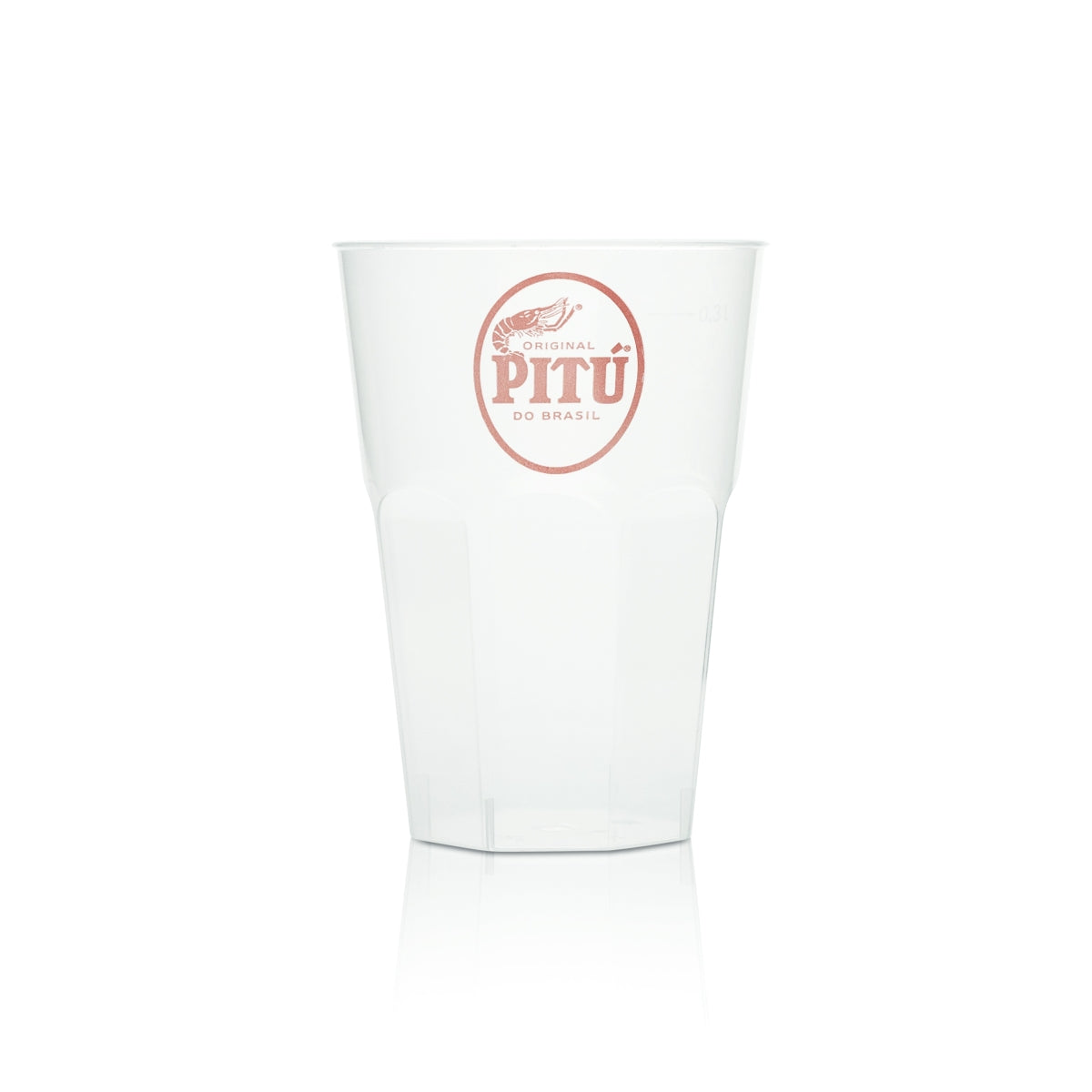 30x Pitu Cachaca Kunststoff Becher Glas 0,3l Mehrweg Gläser Gastro Party Kneipe – Ansicht 2