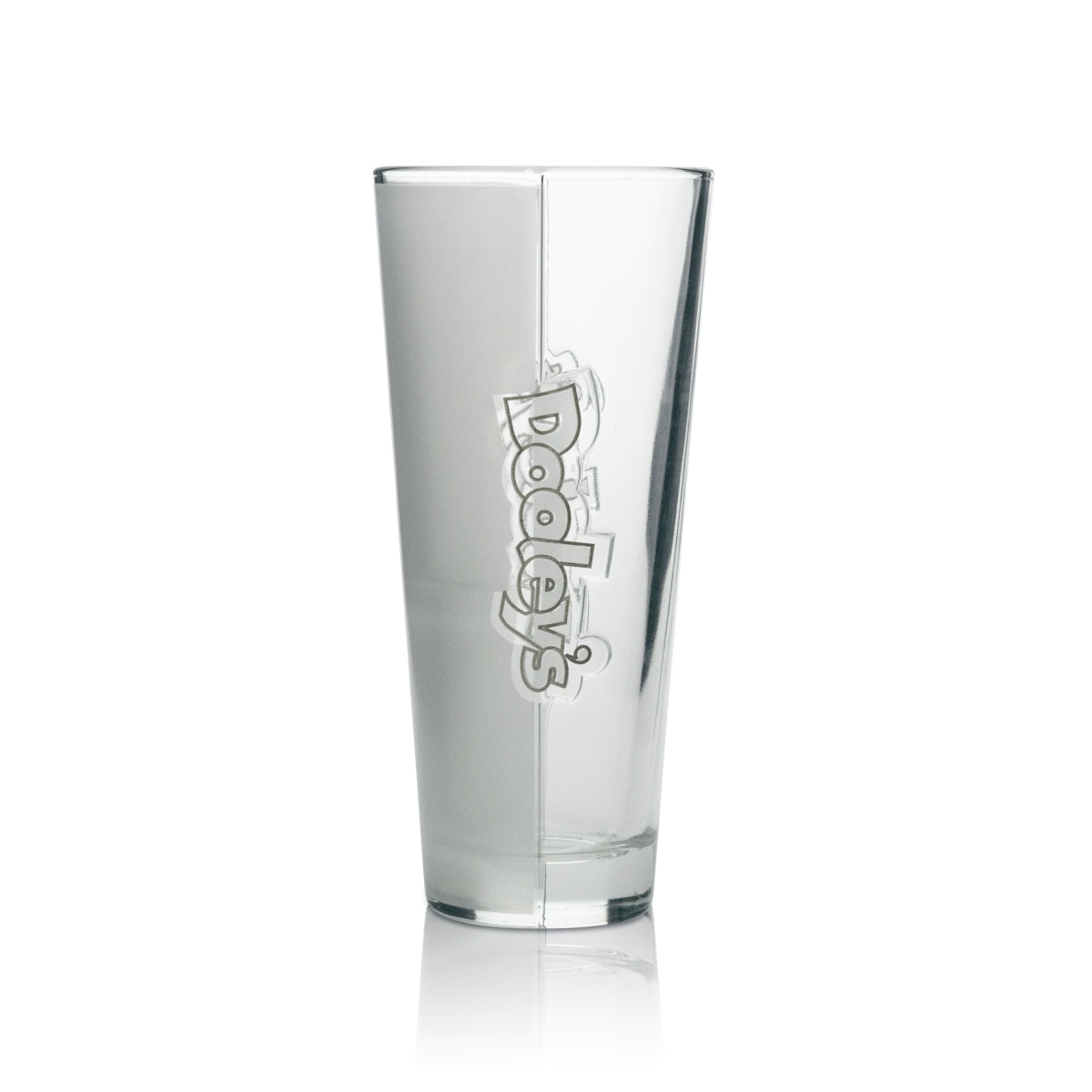3x Dooley's Likör Glas Longdrink Kontur Matt Transparent – Ansicht 3