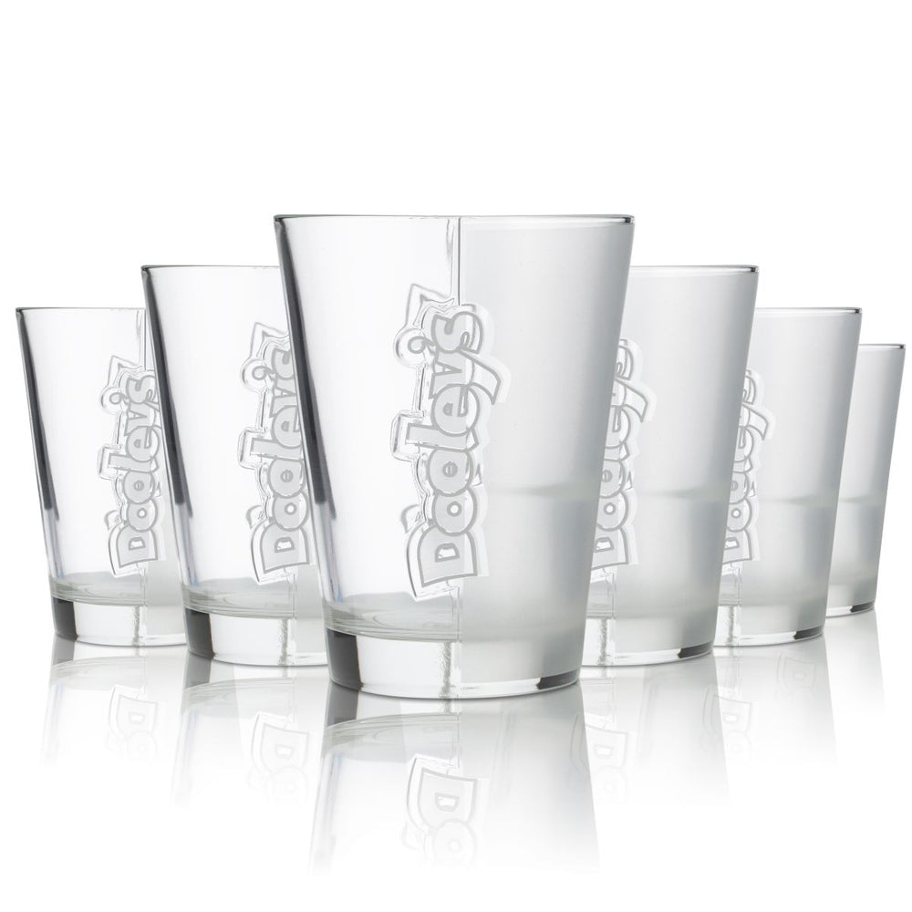 3x Dooleys Glas 0,24l Tumbler Longdrink Cocktail Schnaps Gläser Set Satiniert