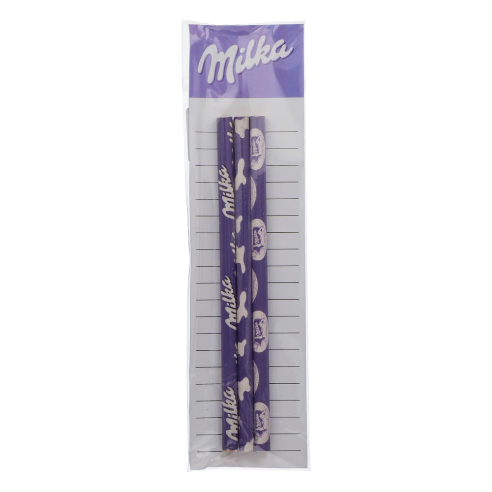 3x Milka Schokolade Bleistifte Schulstifte Zeichenstifte Schulbedarf