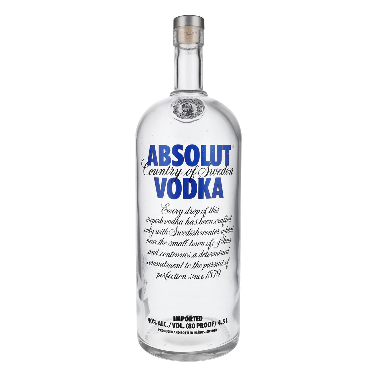 4,5l Absolut Vodka LEER Showflasche mit Karton Display Bottle Dummie Deko Bar – Ansicht 2