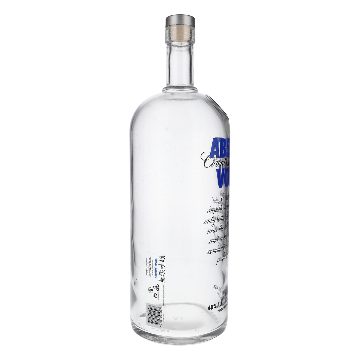 4,5l Absolut Vodka LEER Showflasche mit Karton Display Bottle Dummie Deko Bar – Ansicht 4