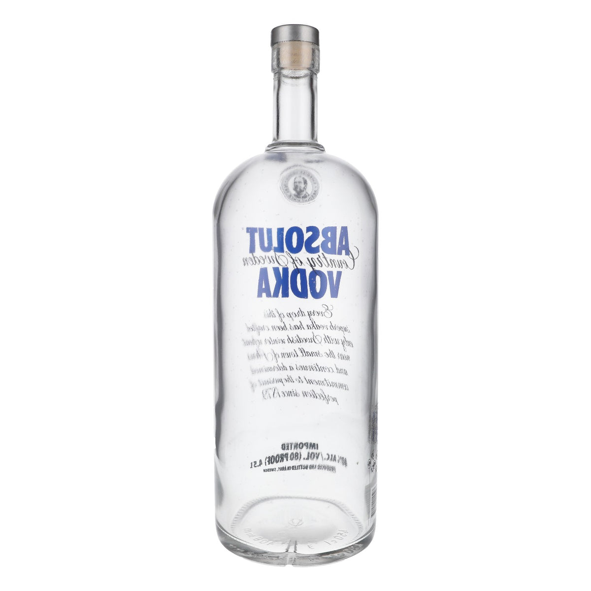 4,5l Absolut Vodka LEER Showflasche mit Karton Display Bottle Dummie Deko Bar – Ansicht 5