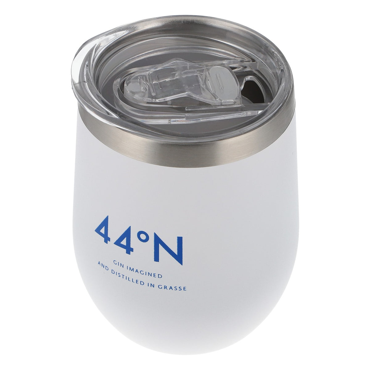 44°N Gin To-Go Becher Edelstahl 0,4l mit Strohhalm weiß – Neu & Stylisch – Ansicht 6