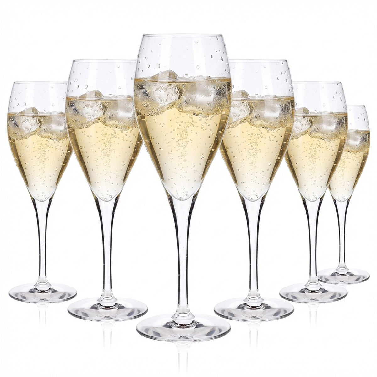 4x Le Cordon Bleu Champagner Glas Stielgläser Champusgläser 0,27l