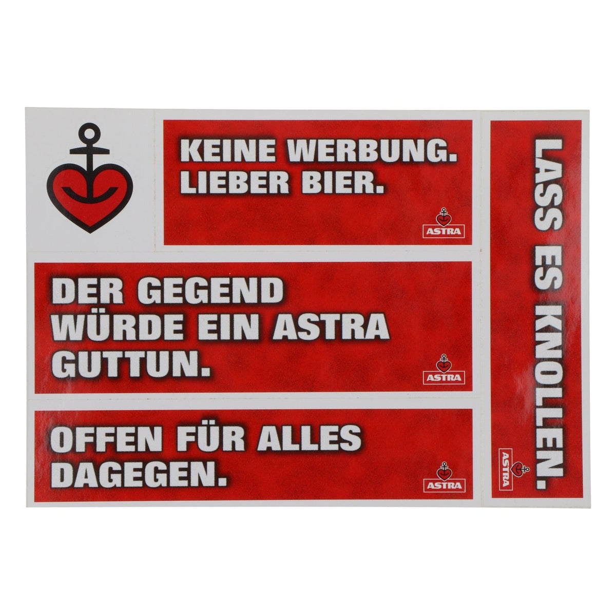 15 x Astra Bier Aufkleber Sticker Kleber Hefter Herz Anker Hamburg, St. Pauli – Ansicht 2