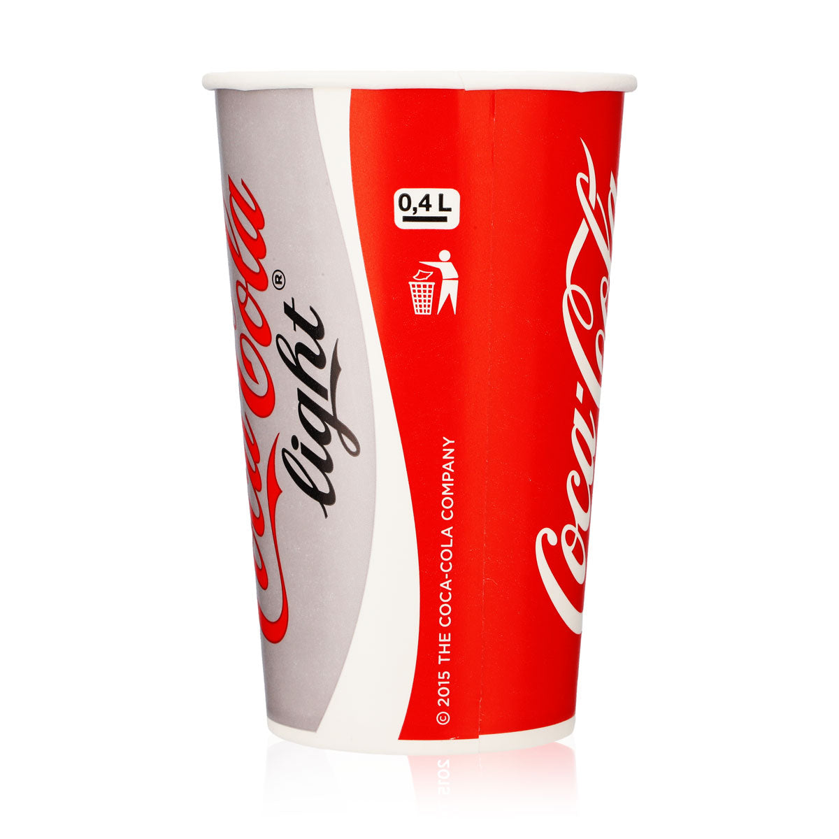50x Coca Cola Becher 0,4l Einweg Glas Gläser Partybecher Feierbecher – Ansicht 5
